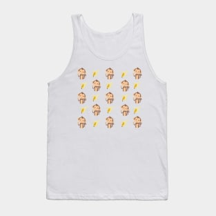 Monkey with bananas pattern Tank Top